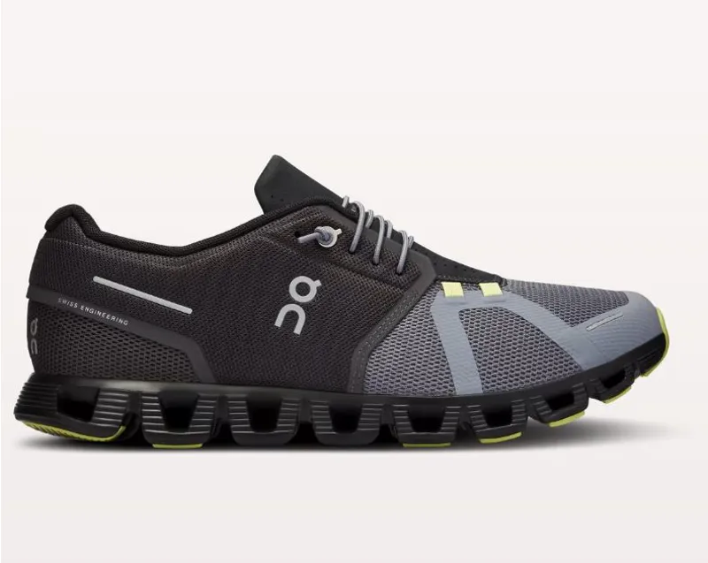 On Running Men's Cloud 5 Shoes in Magnet/Fossil